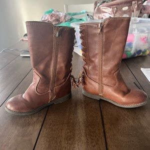 Rampage toddler brown boots, size 9 1/2M